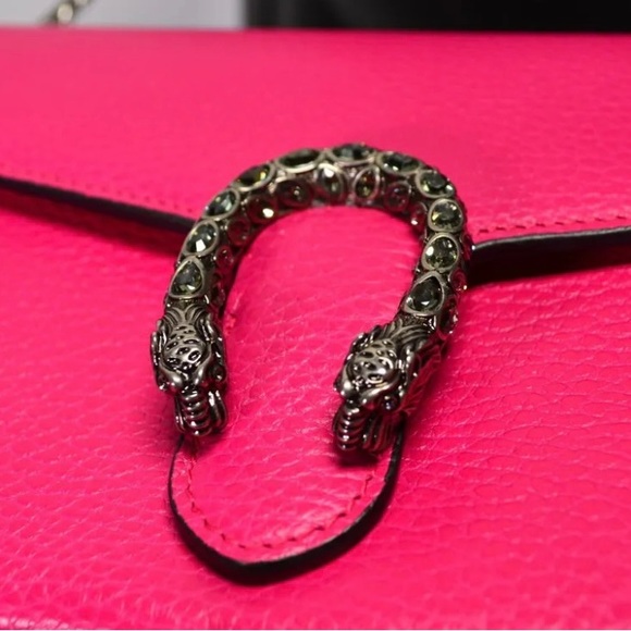 RARE Gucci Dionysus Leather Chain bag hot pink - Picture 2 of 9